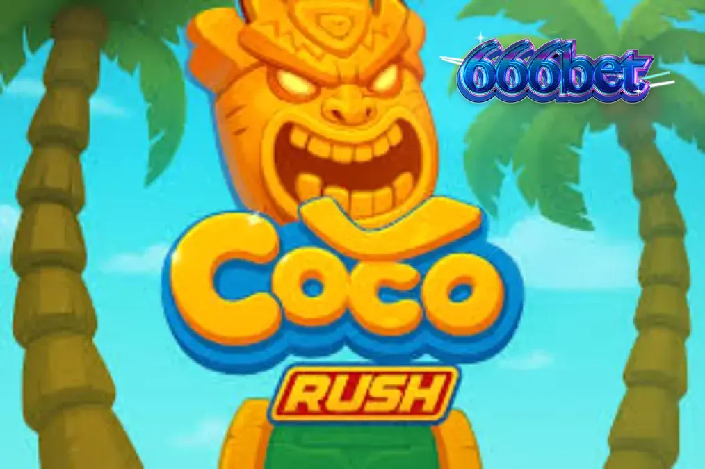 Interface vibrante do slot Coco Rush com tema tropical